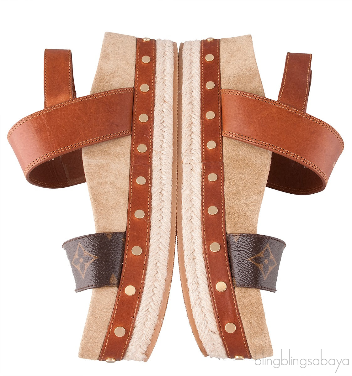 Monogram Platform Sandals