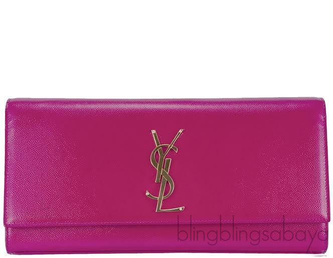 Fuchsia Pink Monogrammed Clutch