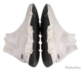 White Speed Stretch-knit High Top Kids Sneakers
