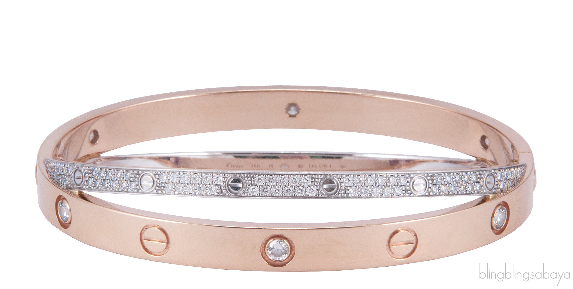 Love Diamond Double Band Bracelet