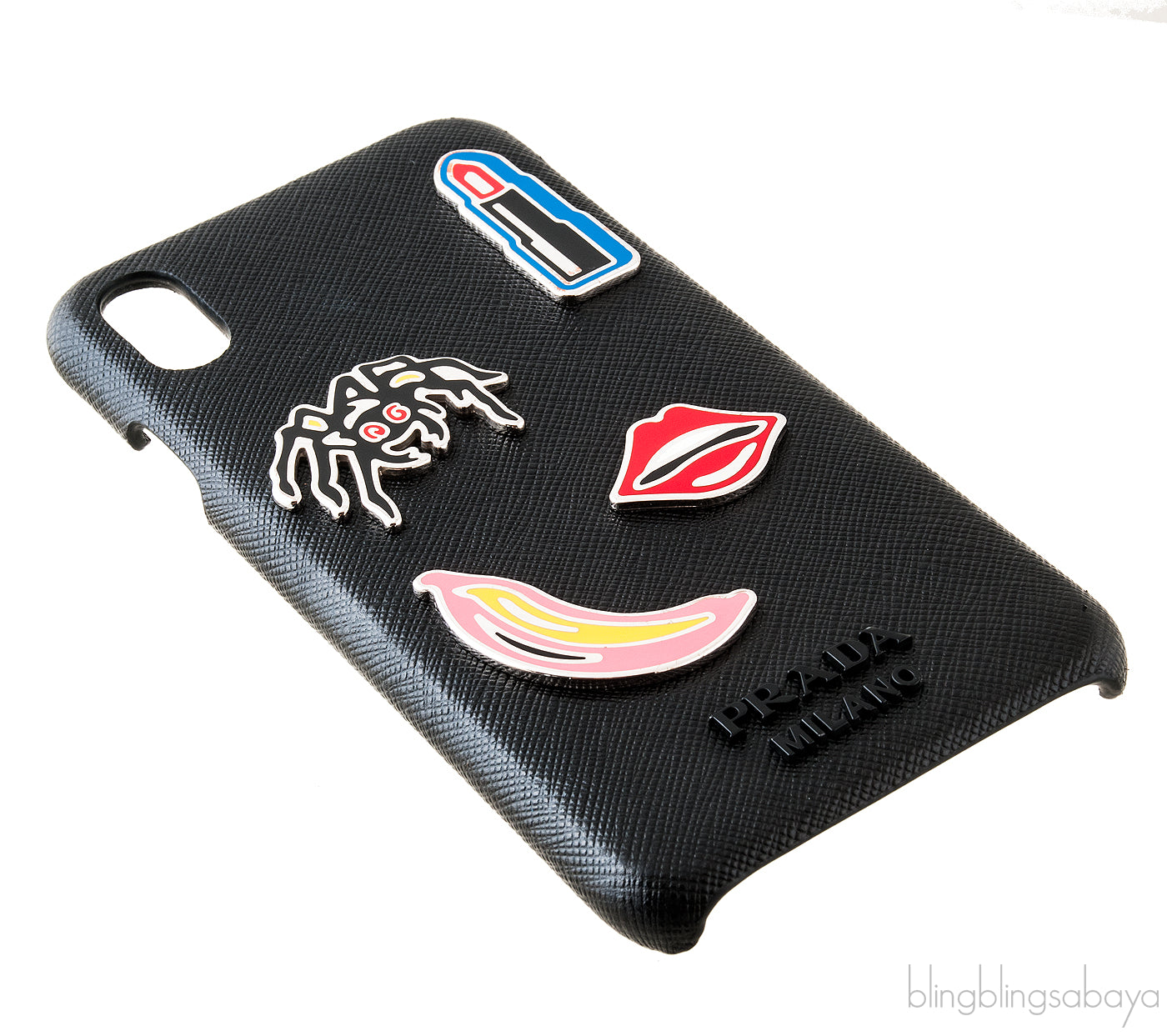 Black Saffiano iPhone XS Case