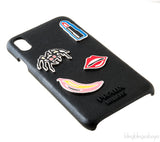 Black Saffiano iPhone XS Case
