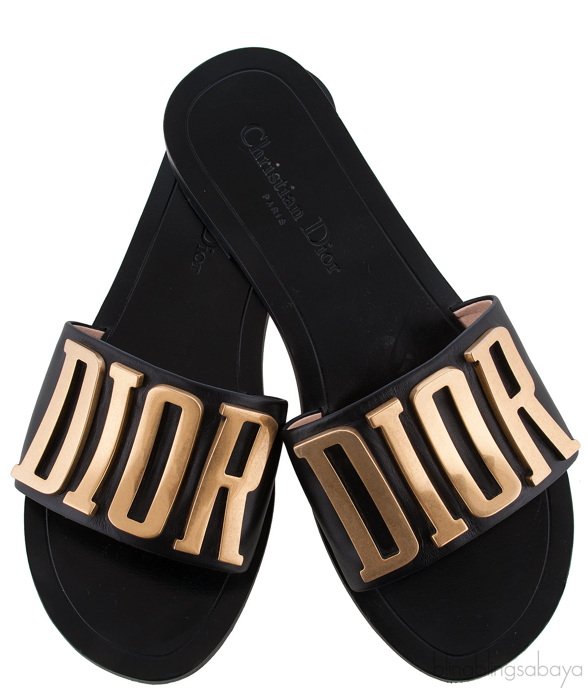 Diorevolution Black Leather Mule