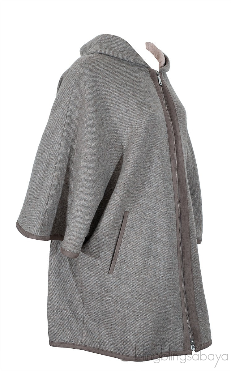 Grey Hooded Jacket