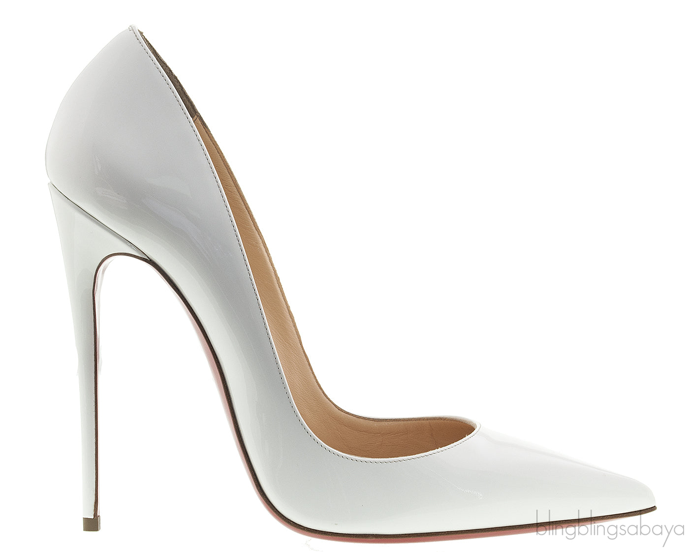 White Patent Pigalle Pump