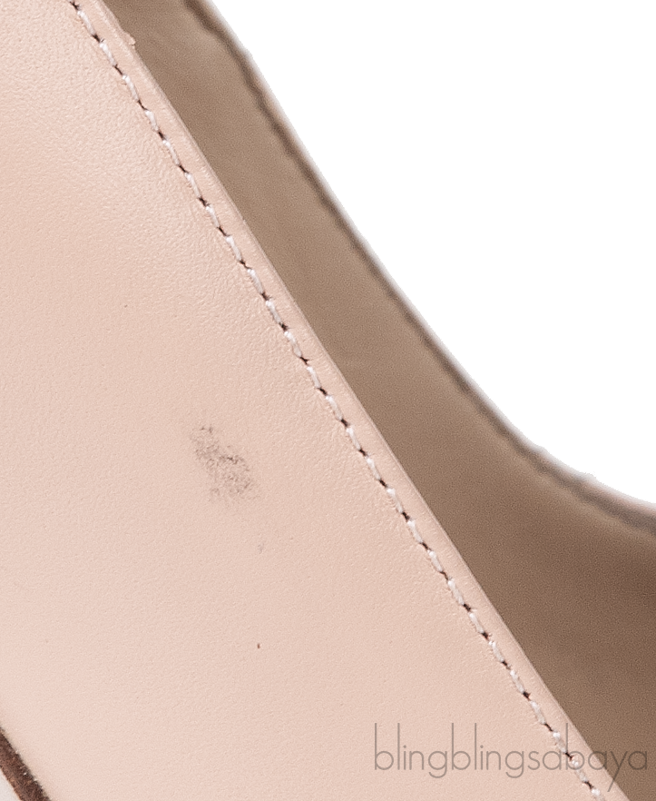 Nude Leather Pointed Toe Heels