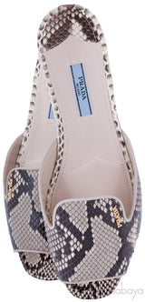 Natural Python Open Toe Slide