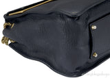 Sally Black Textured Shoulder Bag