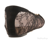 Black Lace Ballet Flat