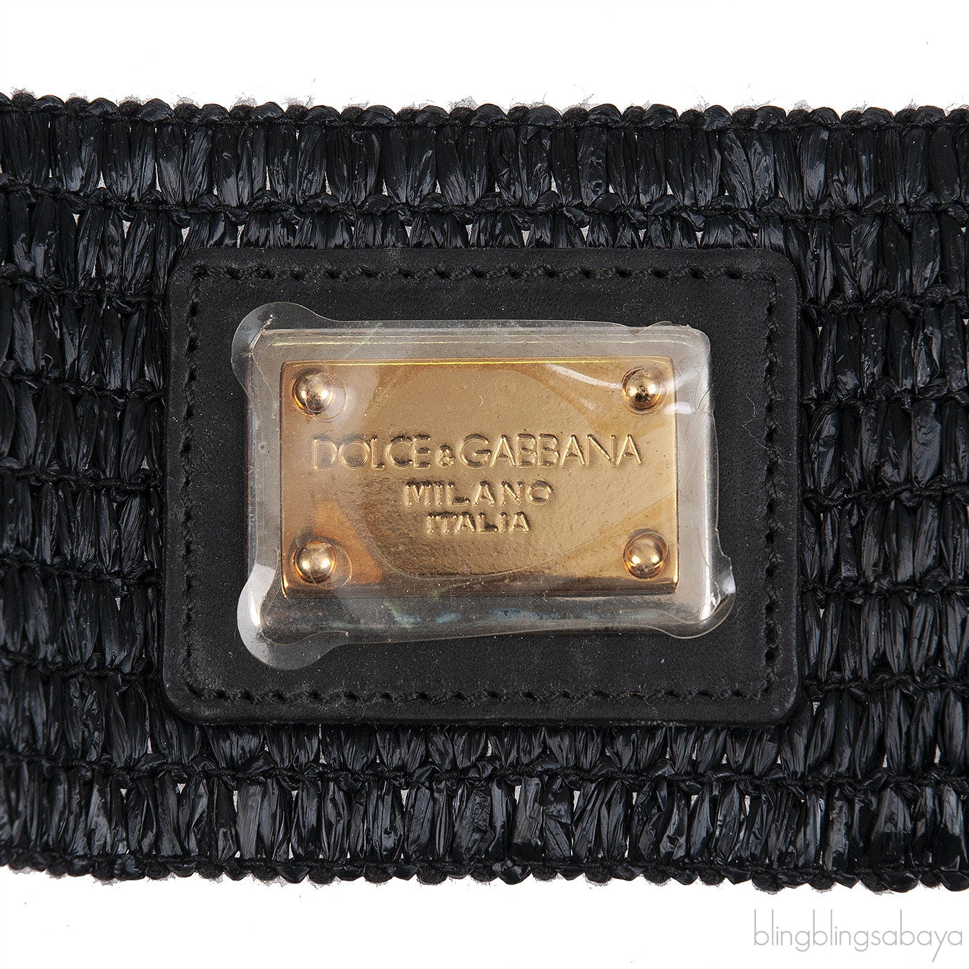 Dolce & Gabbana Black Elastic Waist Belt