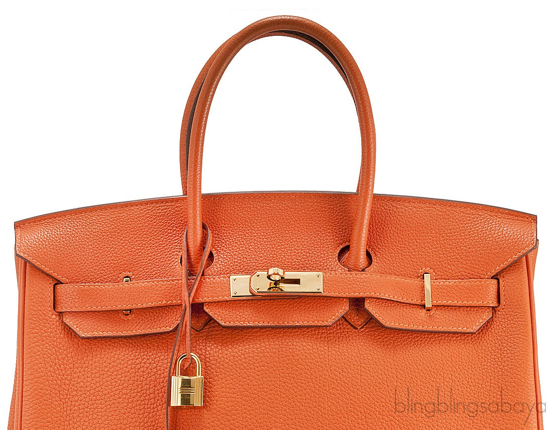 Birkin 35 Orange Togo GHW