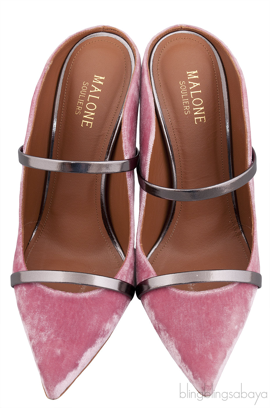 Maureen 100 Pink Velvet Heels