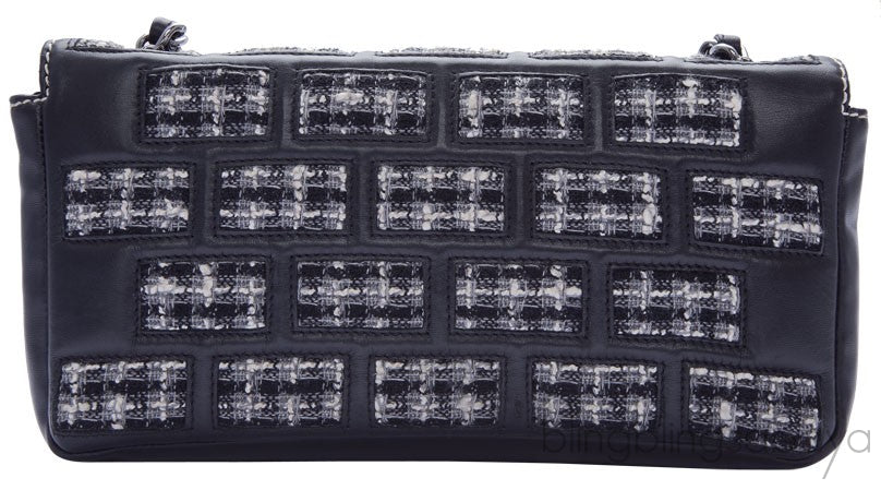 2.55 Reissue Black Leather&Tweed