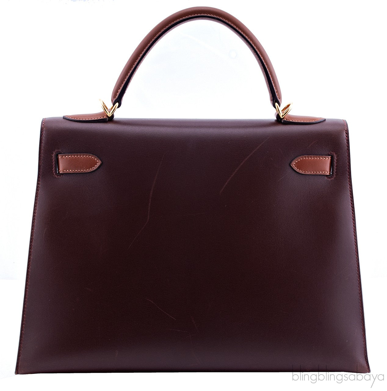 Kelly 32 Tricolor Box Calf Sellier