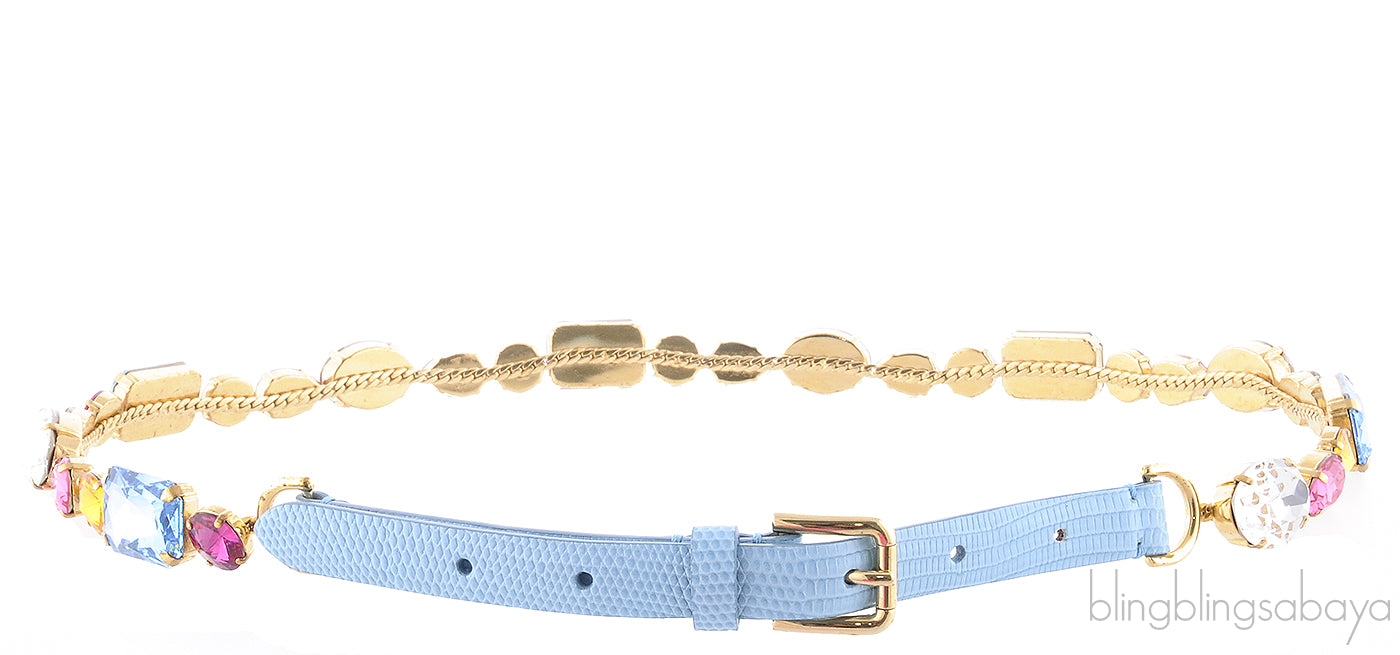 Crystal Embellished textured Belt