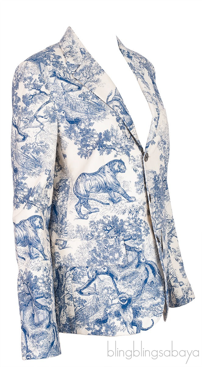 Blue Toile De Jouy Dior Blazer