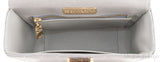 Grey Crocodile Shoulder Bag