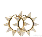 Spike Cubic Zirconia Earrings