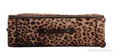 Leopard Pony Hair Large Luggage Trolley