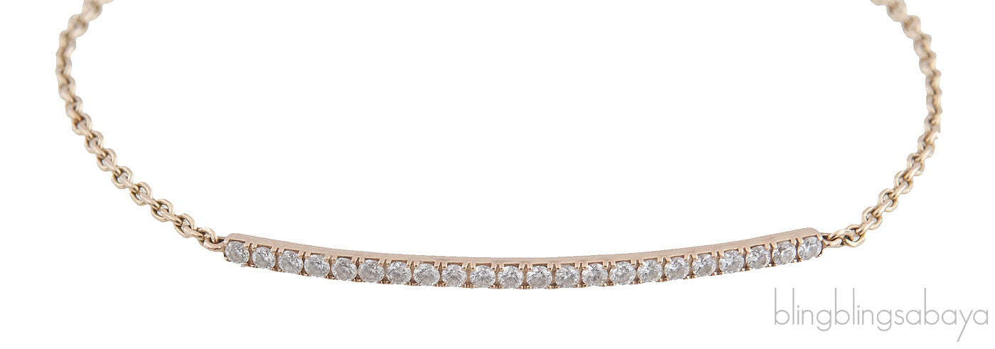 Gatsby Bar Diamond Bracelet