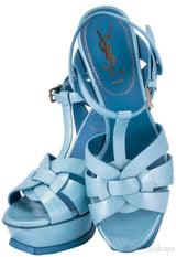 Aqua Patent Textured Leather Tribute