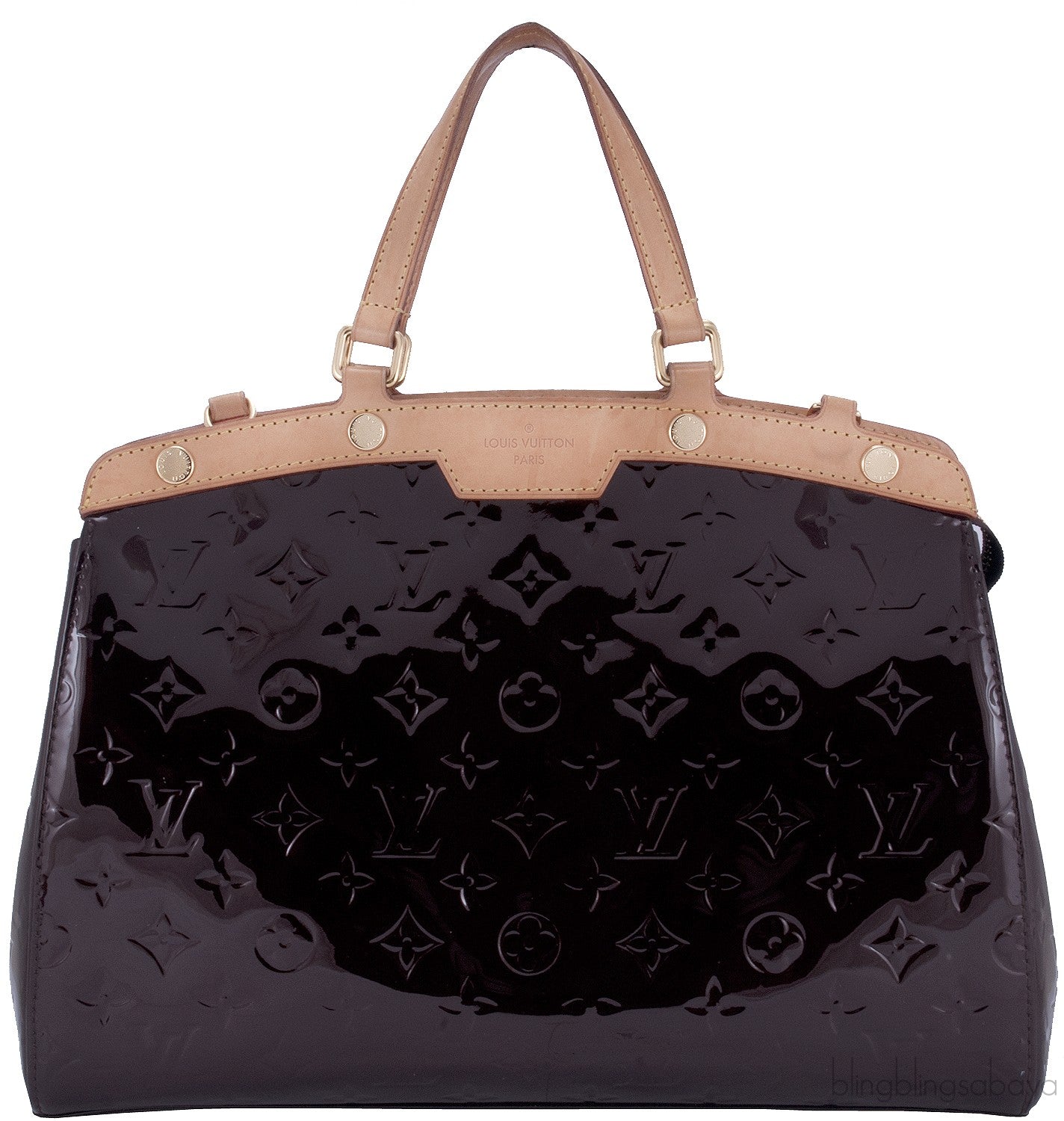 Brea MM Monogram Vernis Amarante