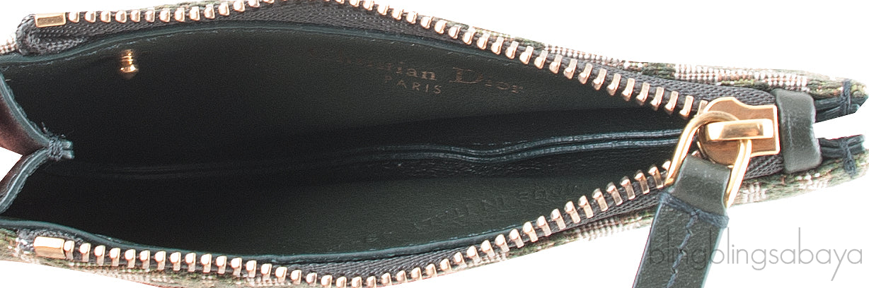 Oblique Green Saddle Purse
