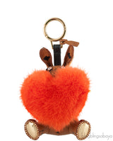 MCM Rabbit Heart Fur Charm