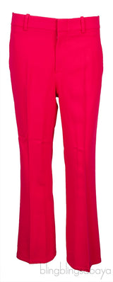 Fuchsia Viscose Bootcut Trouser