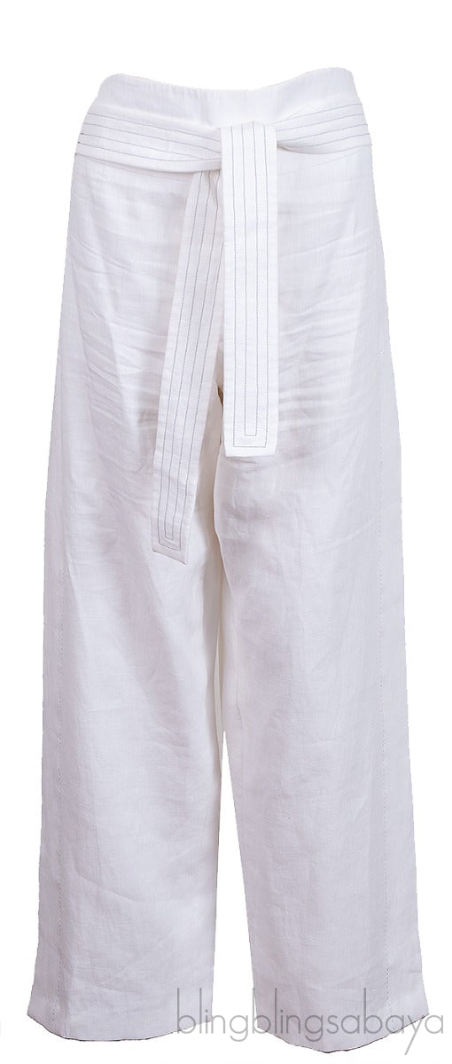 White Linen Trouser