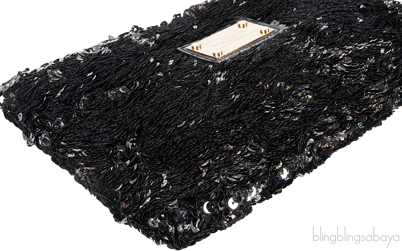 Sequin Black Pochette Rococo