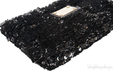 Sequin Black Pochette Rococo