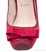 Red Nooka Crepe Satin Pump
