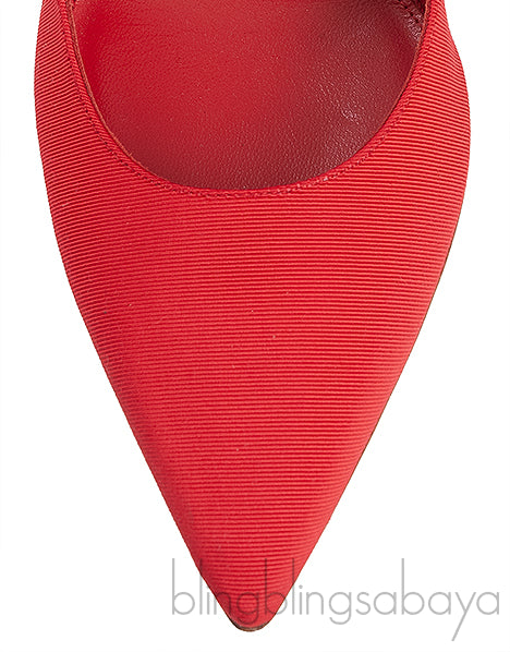 Aquazzura Red Love Link 105 Crystal Slingback Heel