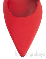 Aquazzura Red Love Link 105 Crystal Slingback Heel
