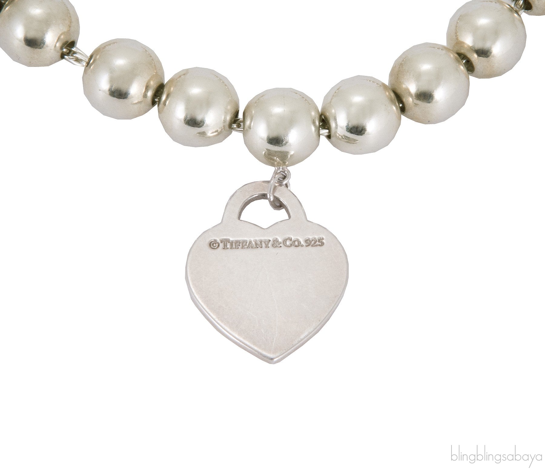Return To Tiffany Silver Bead Bracelet