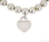 Return To Tiffany Silver Bead Bracelet