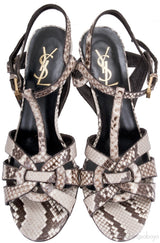 Tribute Python T-strap Sandals
