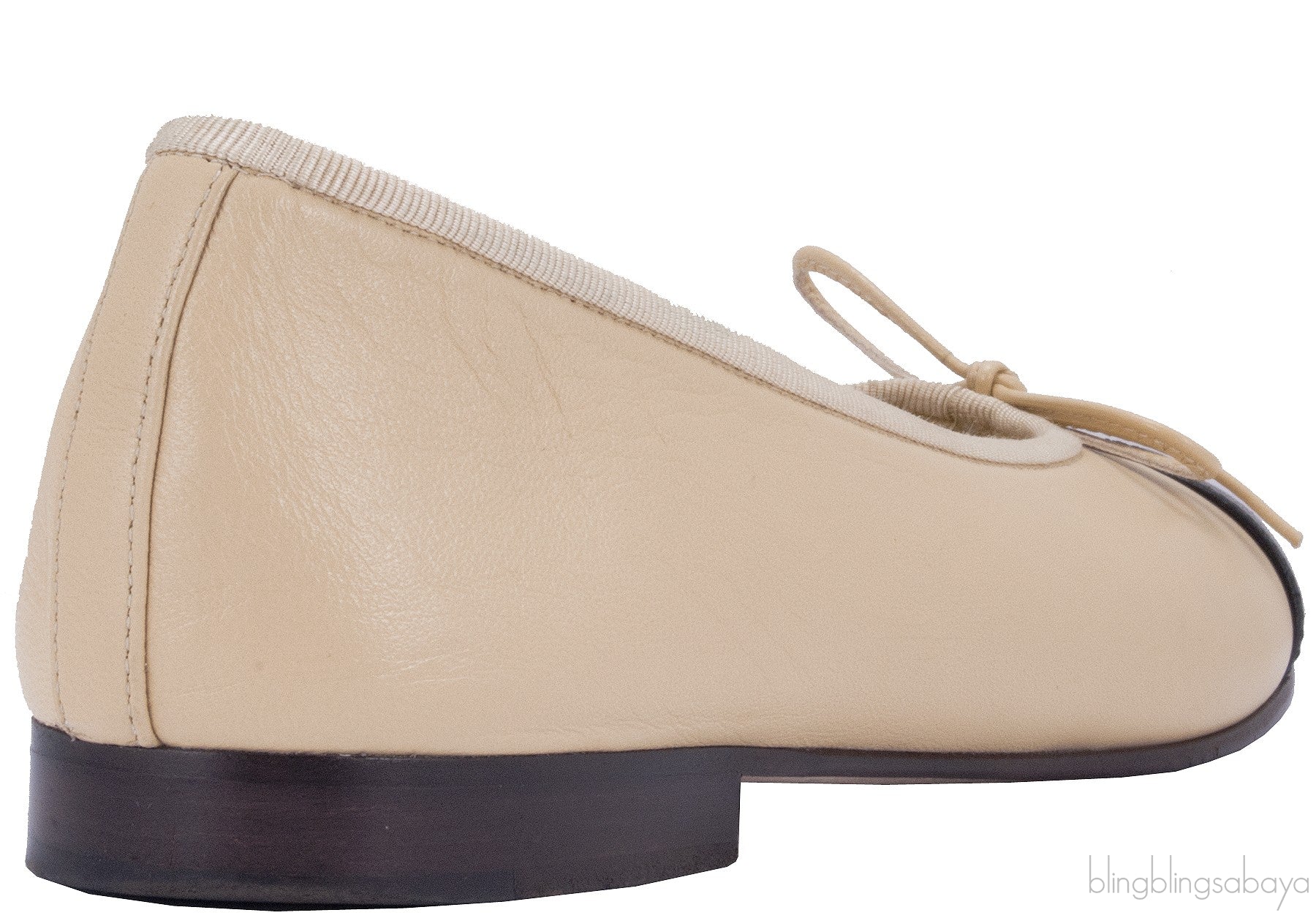 CC Cap Toe Beige Ballerina Flats