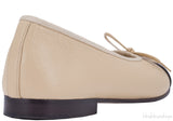 CC Cap Toe Beige Ballerina Flats