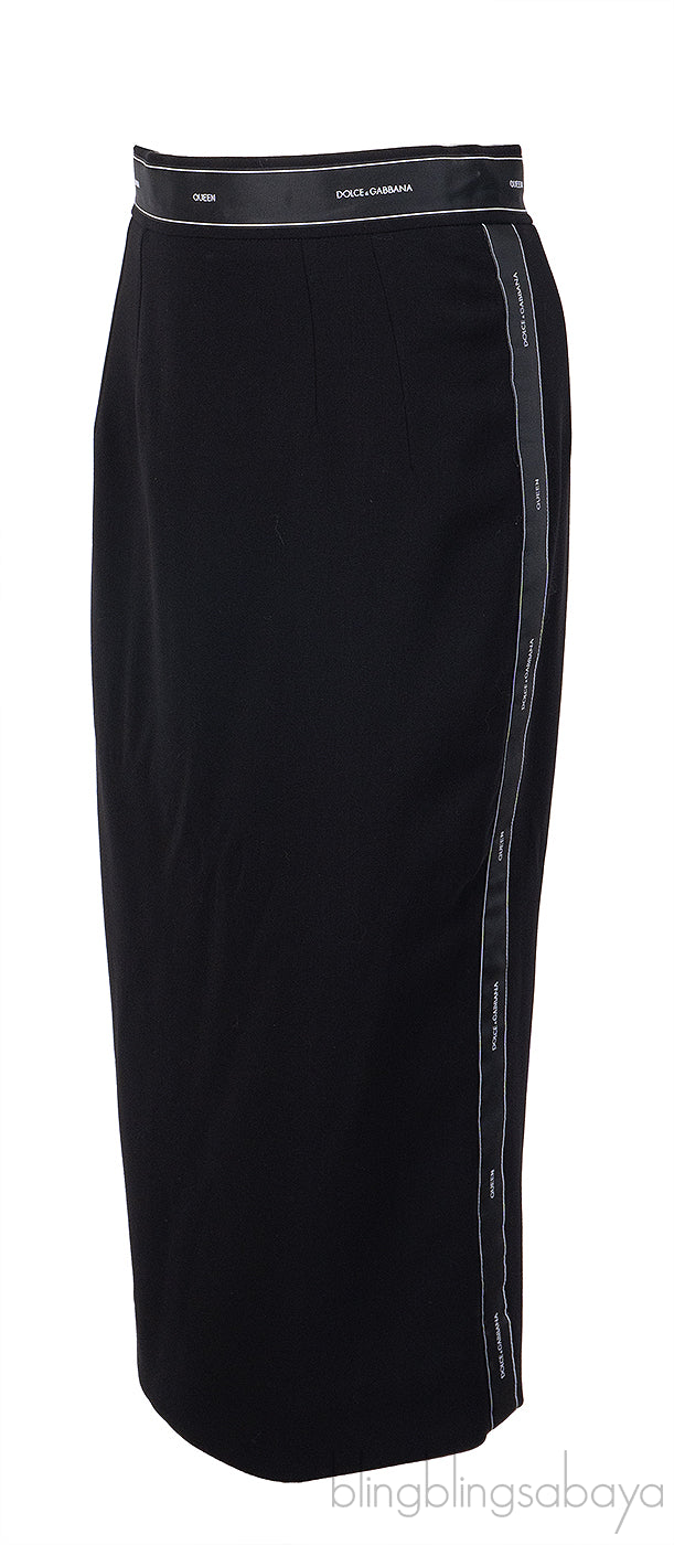 Dolce & Gabbana Queen Black Skirt