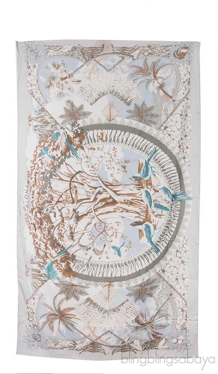 Aloha Cotton Printed Shawl