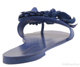 Lilico Appliqué Blue Leather Sandals
