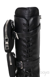 Black Monolith Leather Boots