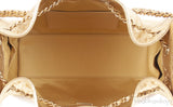 Chanel 25 Mini Gold Metallic Grained Leather GHW