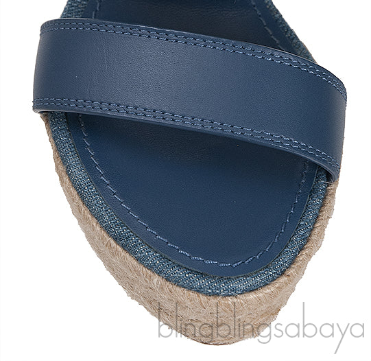 Blue Starboard Wedge Sandal