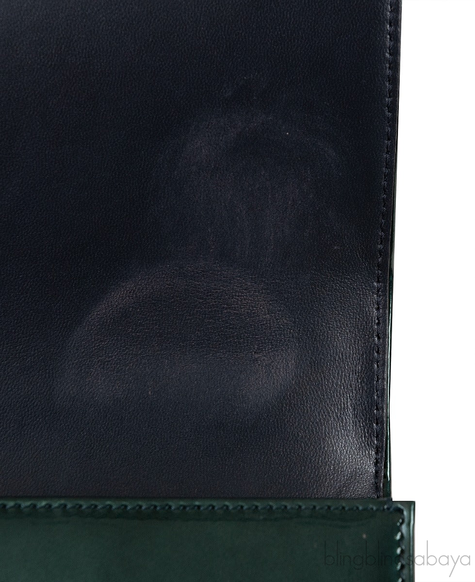 Diorama Emerald Green Flap Shoulder Bag