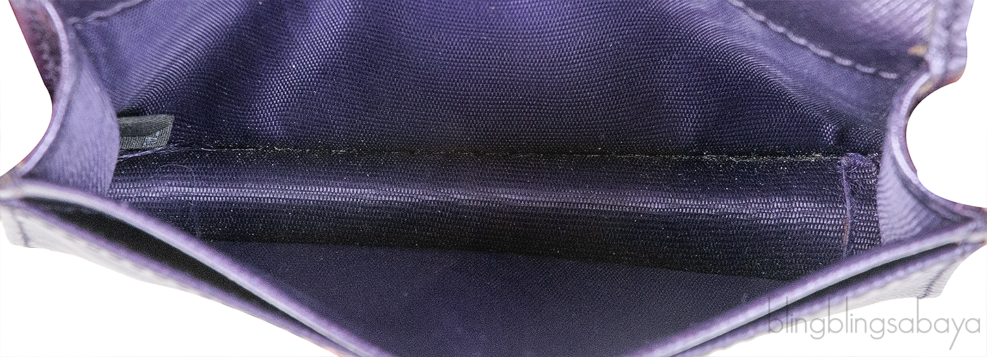 Prada Purple Saffiano Card Holder