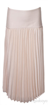 Beige Pleated Skirt