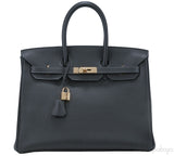 Birkin 35 Graphite GHW